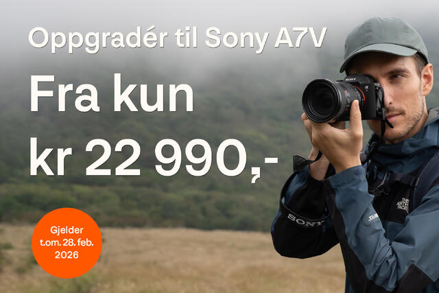 Oppgradér til Sony A7V
